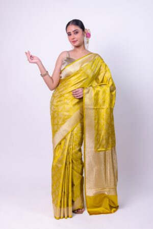 Vibrant Yellow Gold Sarees